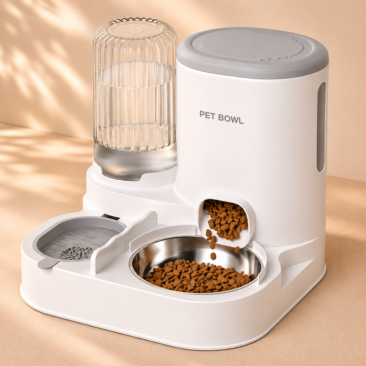 Gravity Pet Feeder & Water Dispenser – Stainless Steel Bowl for Cats - TillyPaw