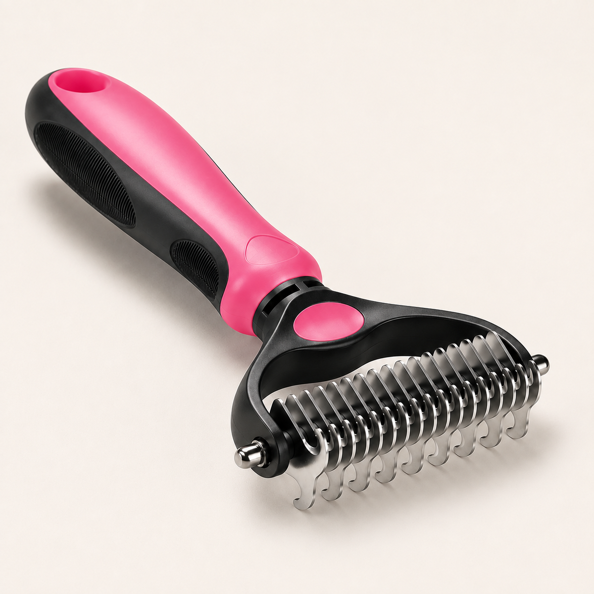 Pet Deshedding Brush - 2-in-1 Fur & Knot Remover - TillyPaw