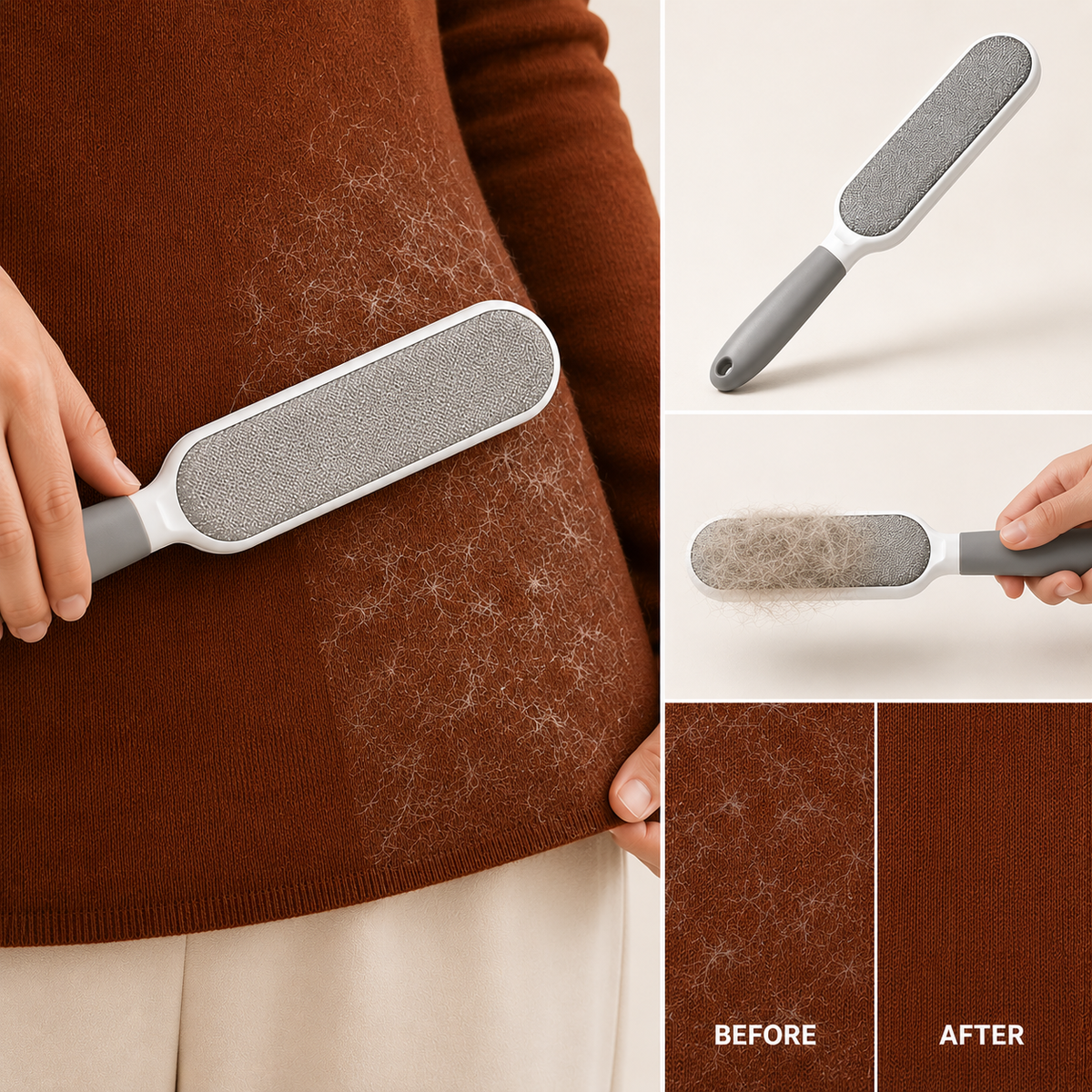 Pet Hair Remover - Double-Sided Reusable Lint Brush - TillyPaw