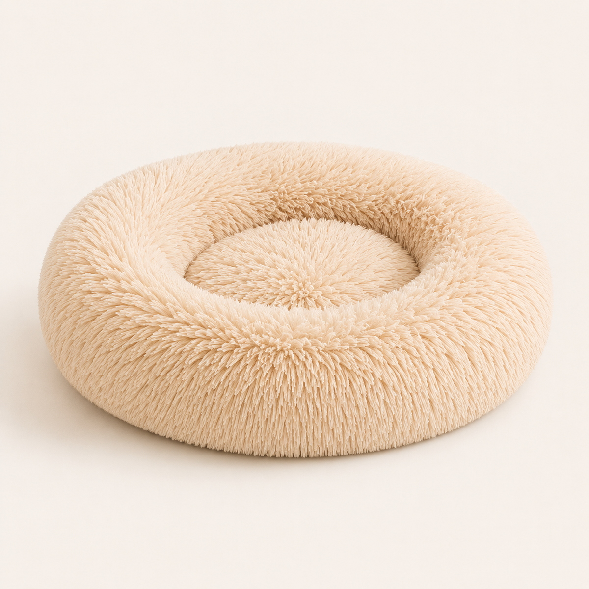 Round Dog Bed - Soft Plush Machine Washable Pet Bed - TillyPaw