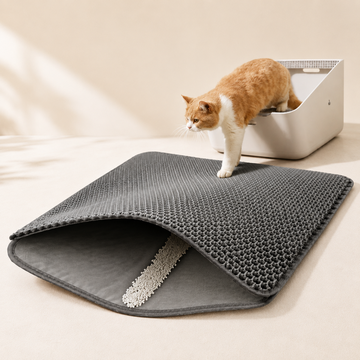 Cat Litter Mat - Waterproof Double-Layer Litter Trapping Mat - TillyPaw