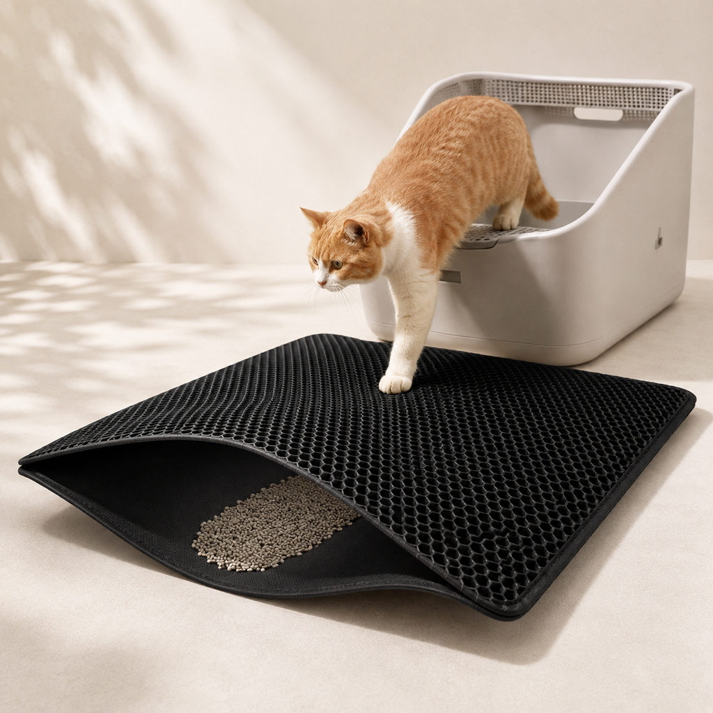Cat Litter Mat - Waterproof Double-Layer Litter Trapping Mat - TillyPaw