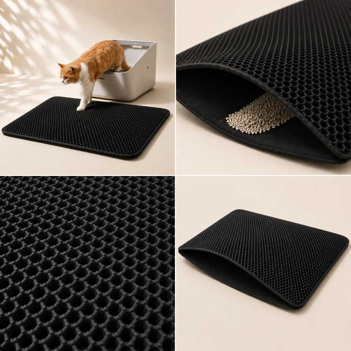 Cat Litter Mat - Waterproof Double-Layer Litter Trapping Mat - TillyPaw
