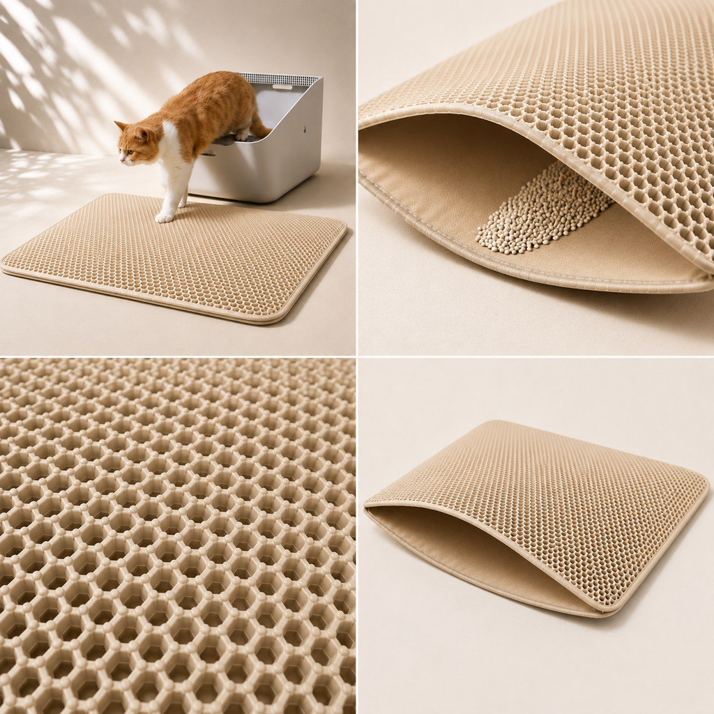 Cat Litter Mat - Waterproof Double-Layer Litter Trapping Mat - TillyPaw