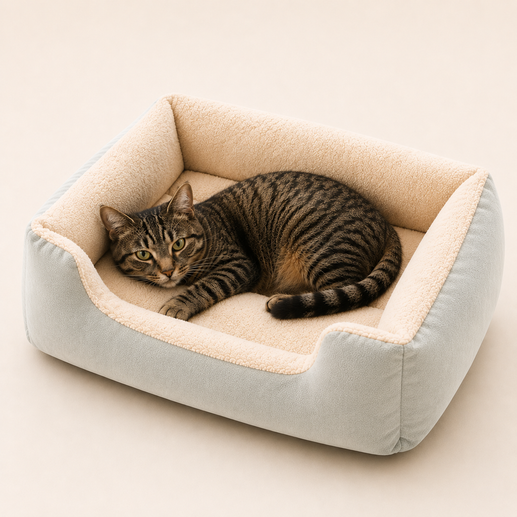Cat Bed - Pet Sleeping Cushion for Cats & Kittens - TillyPaw