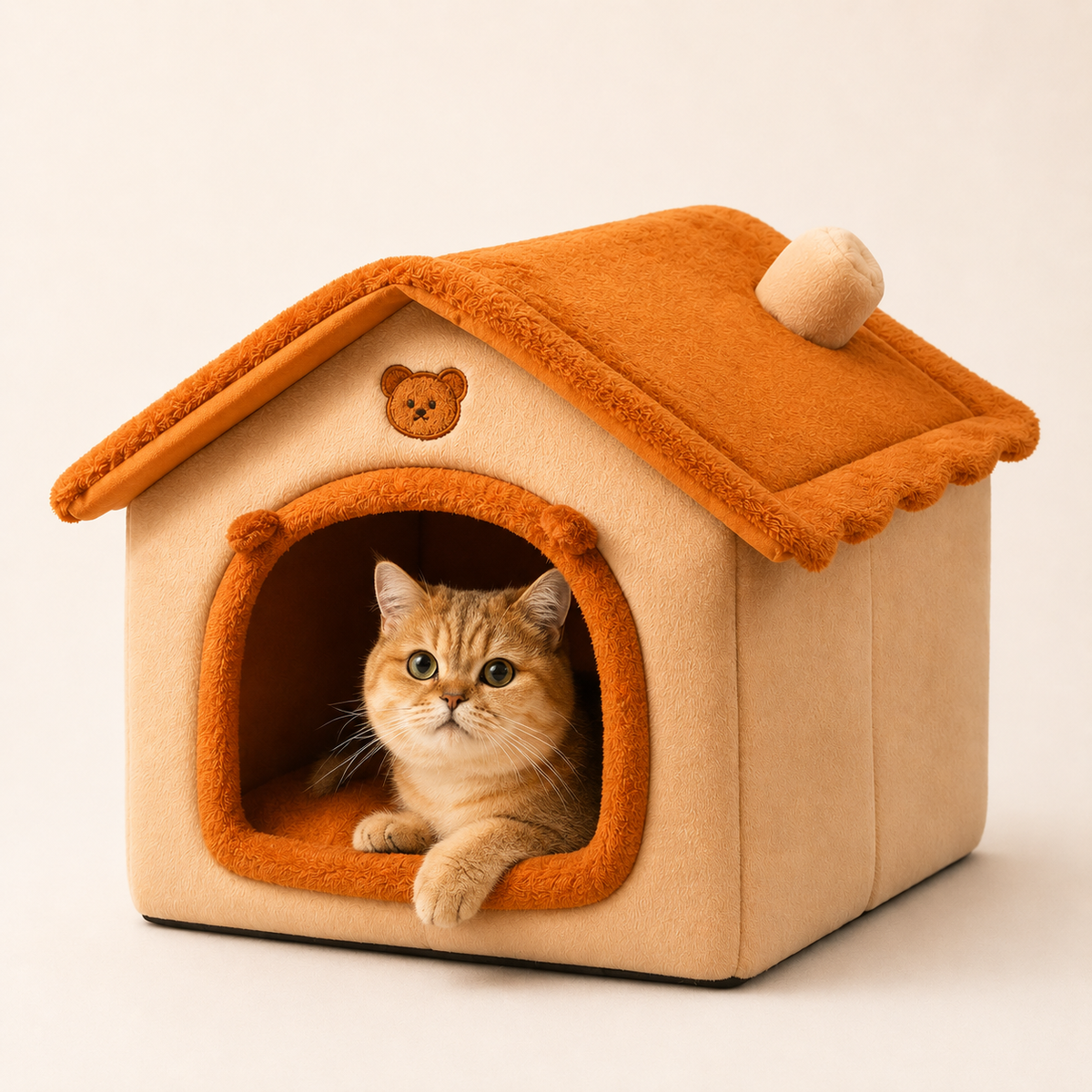 Dog & Cat House Bed - Removable Washable Pet Bed - TillyPaw
