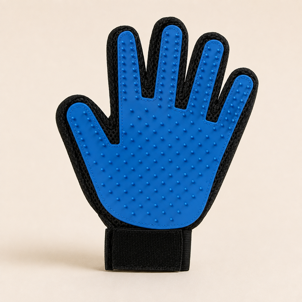 Pet Grooming Glove – Silicone Deshedding Brush for Dogs & Cats - TillyPaw
