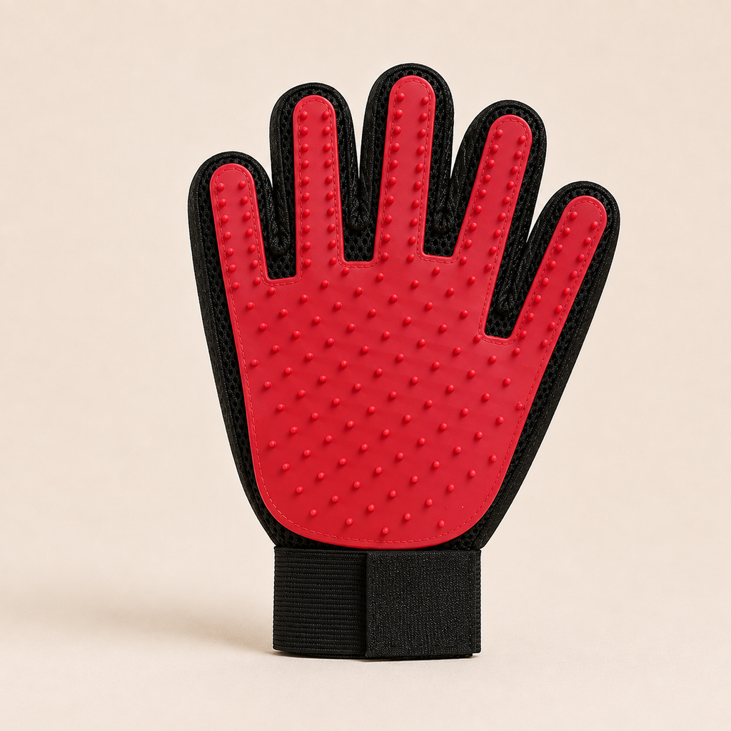 Pet Grooming Glove – Silicone Deshedding Brush for Dogs & Cats - TillyPaw