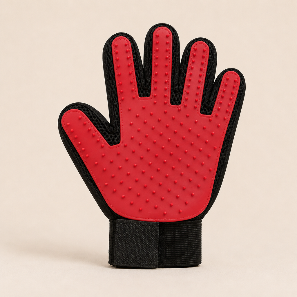 Pet Grooming Glove – Silicone Deshedding Brush for Dogs & Cats - TillyPaw