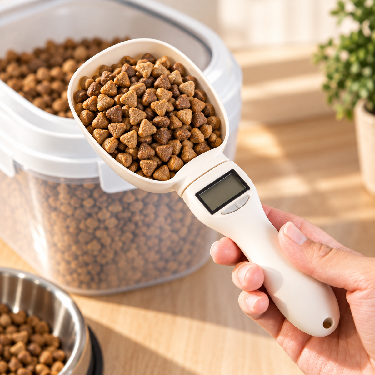Digital Food Scoop – Electronic Pet Food Measuring Cup - TillyPaw