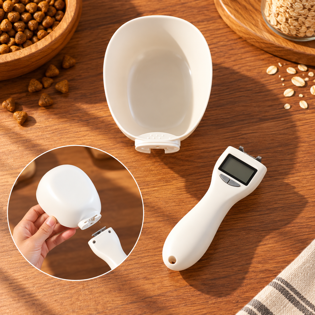Digital Food Scoop – Electronic Pet Food Measuring Cup - TillyPaw