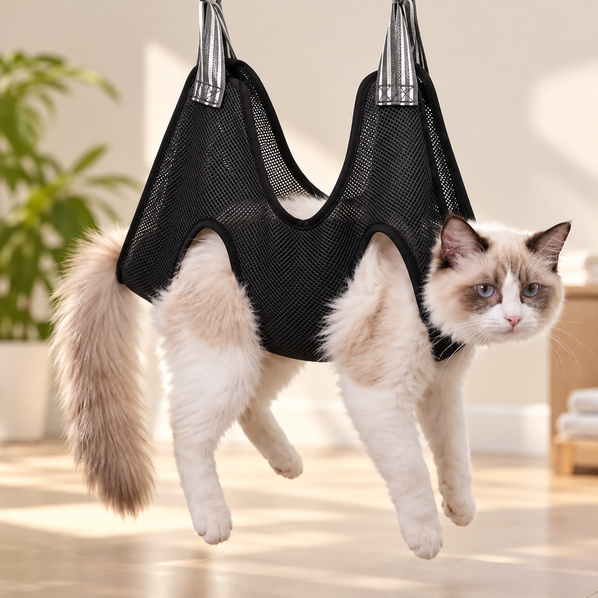 Grooming Restraint Bag – Adjustable Hanging Sling - TillyPaw