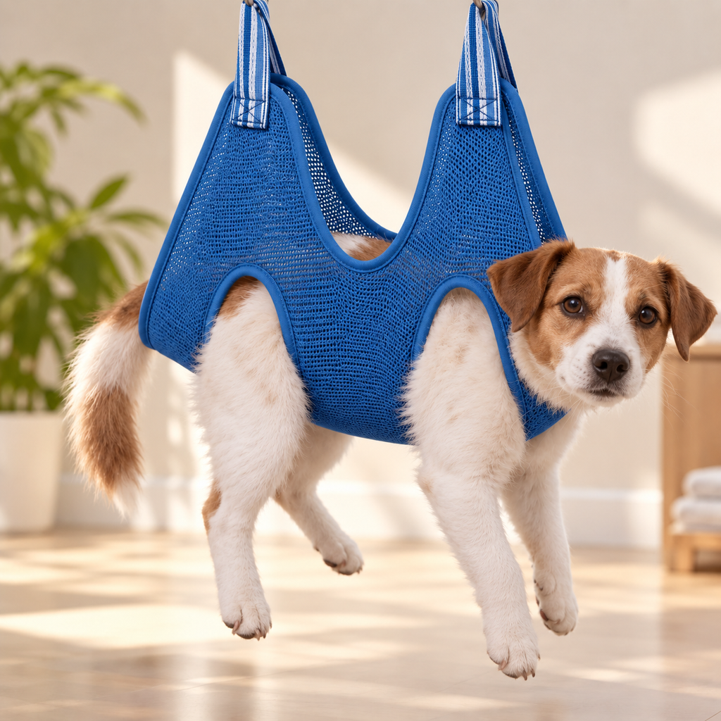 Grooming Restraint Bag – Adjustable Hanging Sling - TillyPaw
