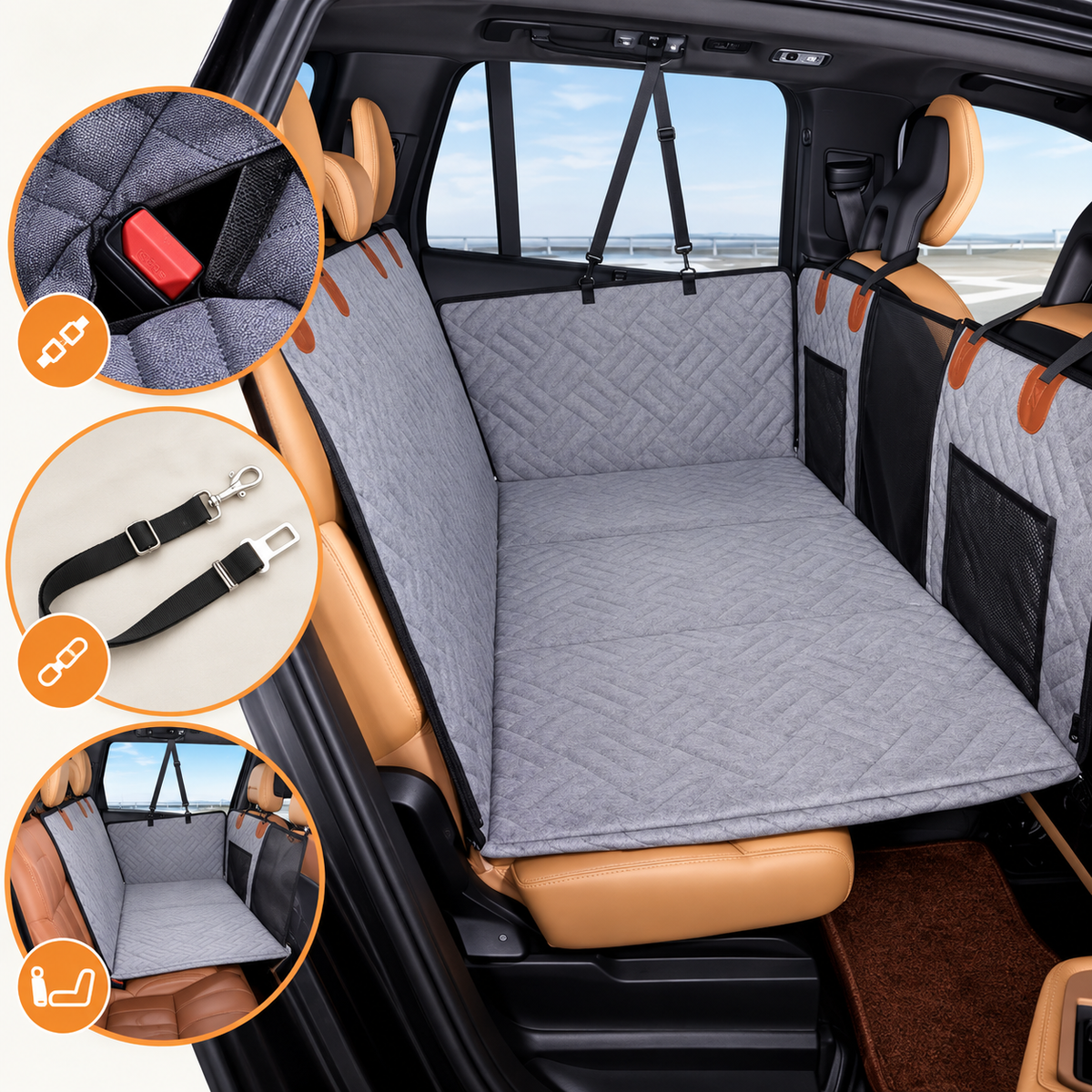Dog Car Seat Cover – Waterproof Hammock Design - TillyPaw