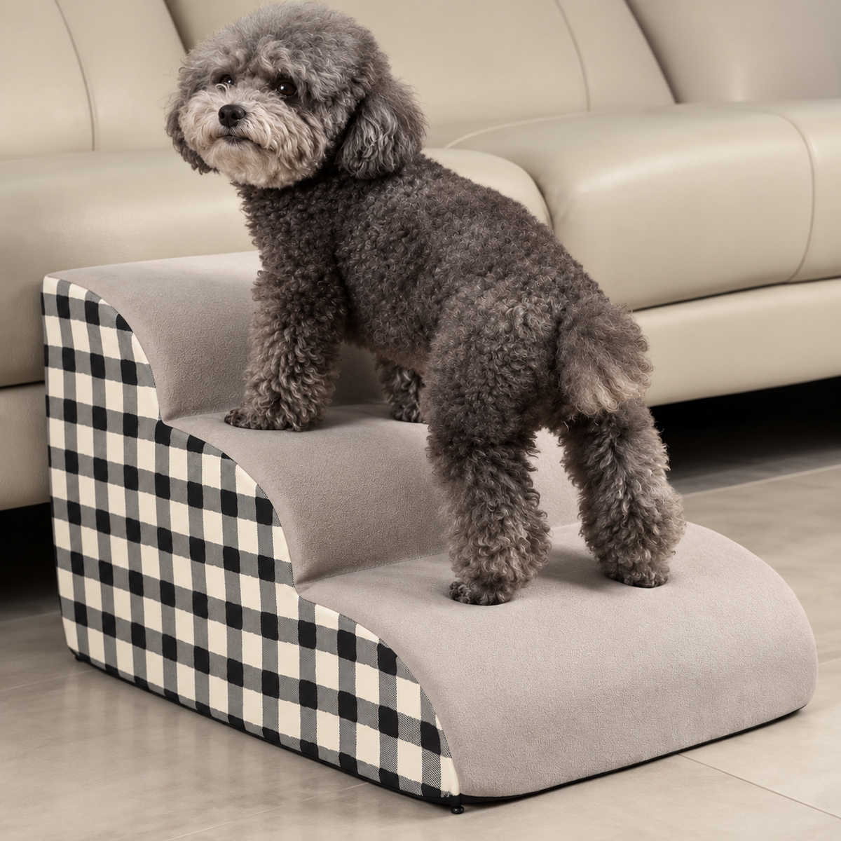 Dog Stairs – Detachable Foam Bedside Steps - TillyPaw