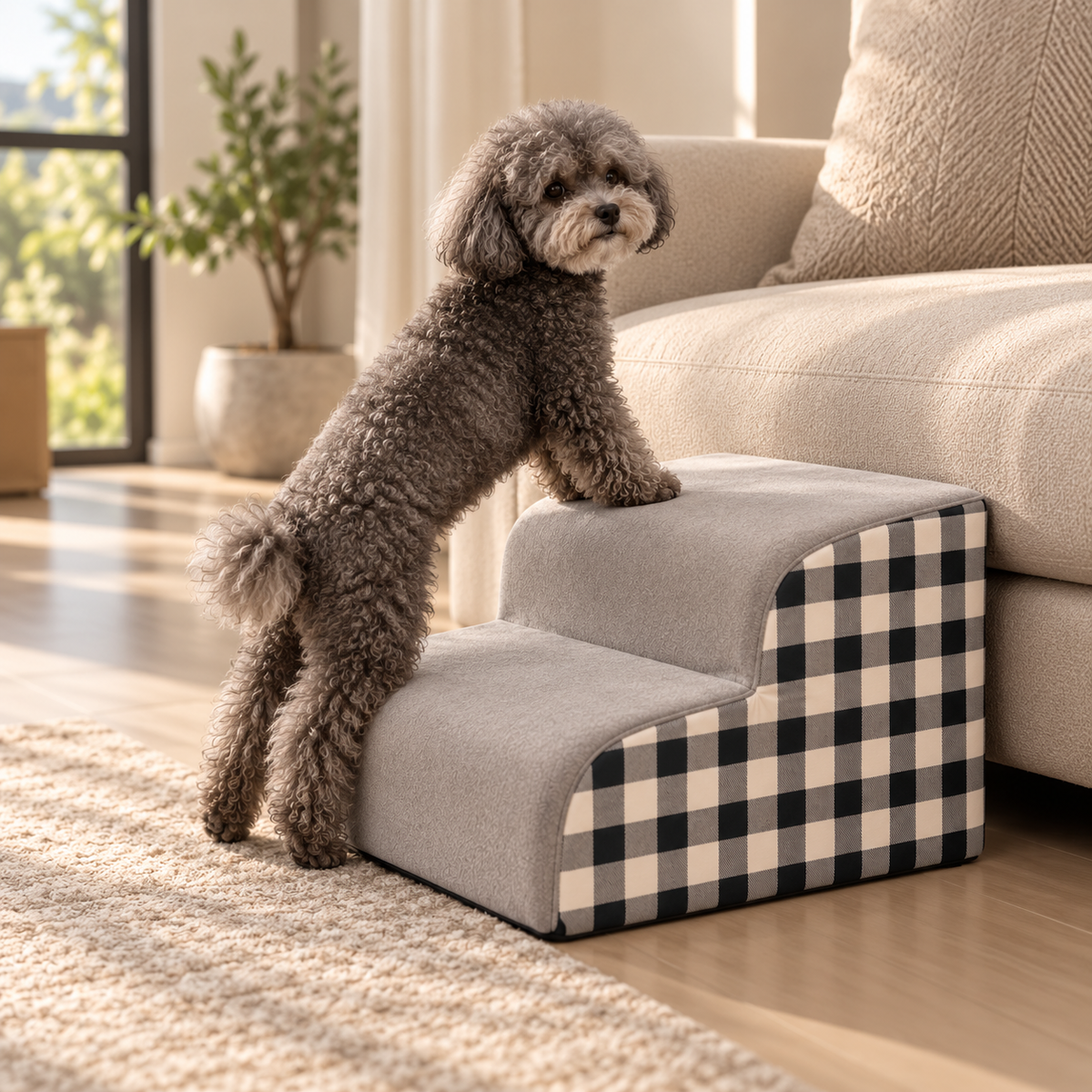 Dog Stairs – Detachable Foam Bedside Steps - TillyPaw