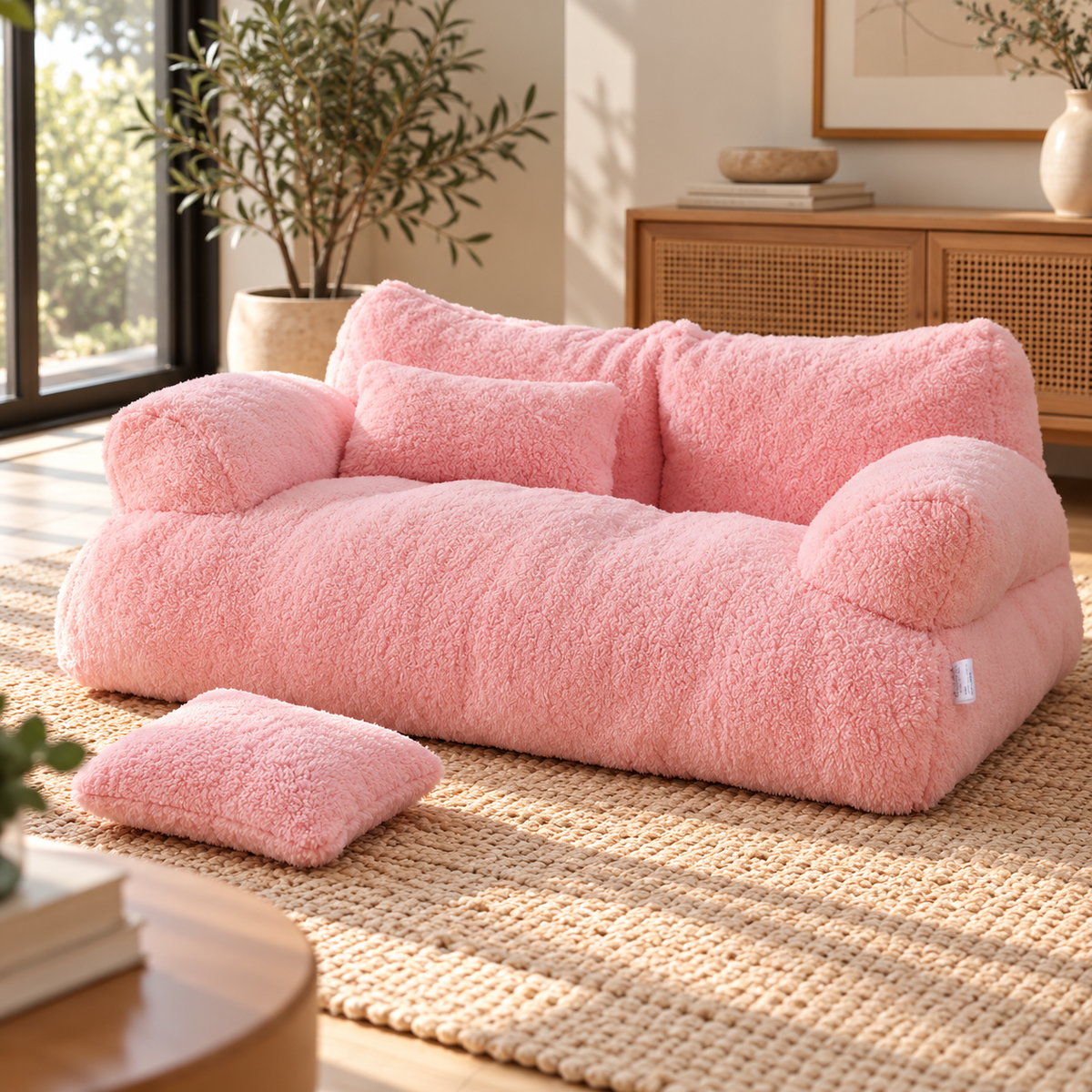 Cat Sofa Bed – Soft Plush Nest with Cushion - TillyPaw