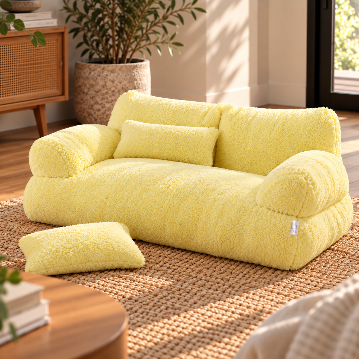 Cat Sofa Bed – Soft Plush Nest with Cushion - TillyPaw