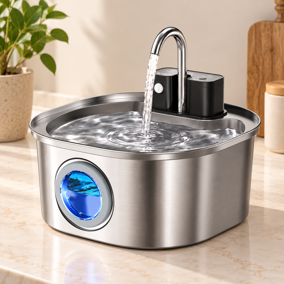 Cat Water Fountain – Wireless Recharging Sensor Dispenser - TillyPaw