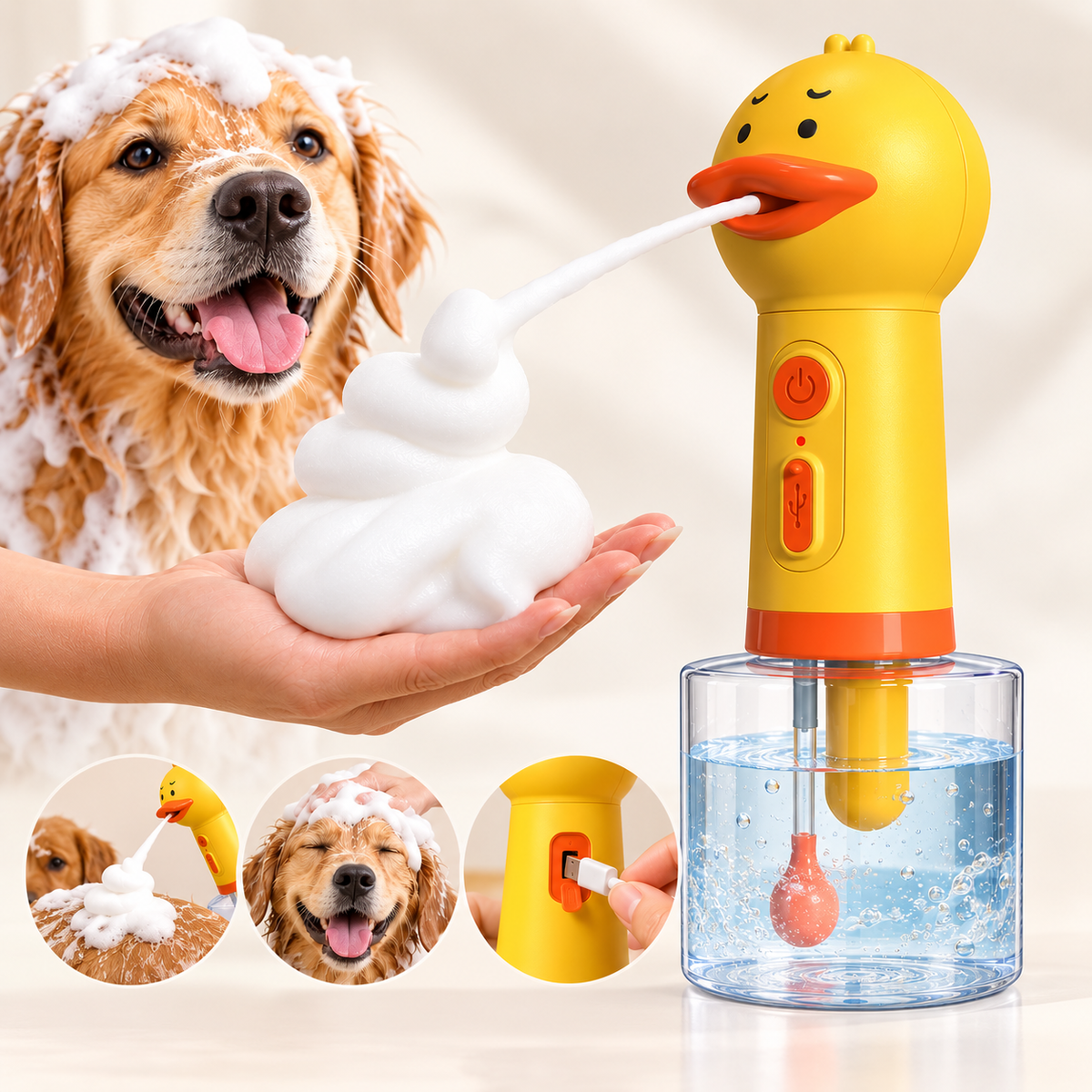 Foam Bathing Machine – Electric Soap Dispenser for Pets - TillyPaw
