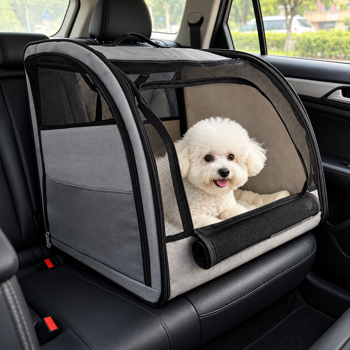 Foldable Dog & Cat Carrier Bag – Soft Travel Crate - TillyPaw