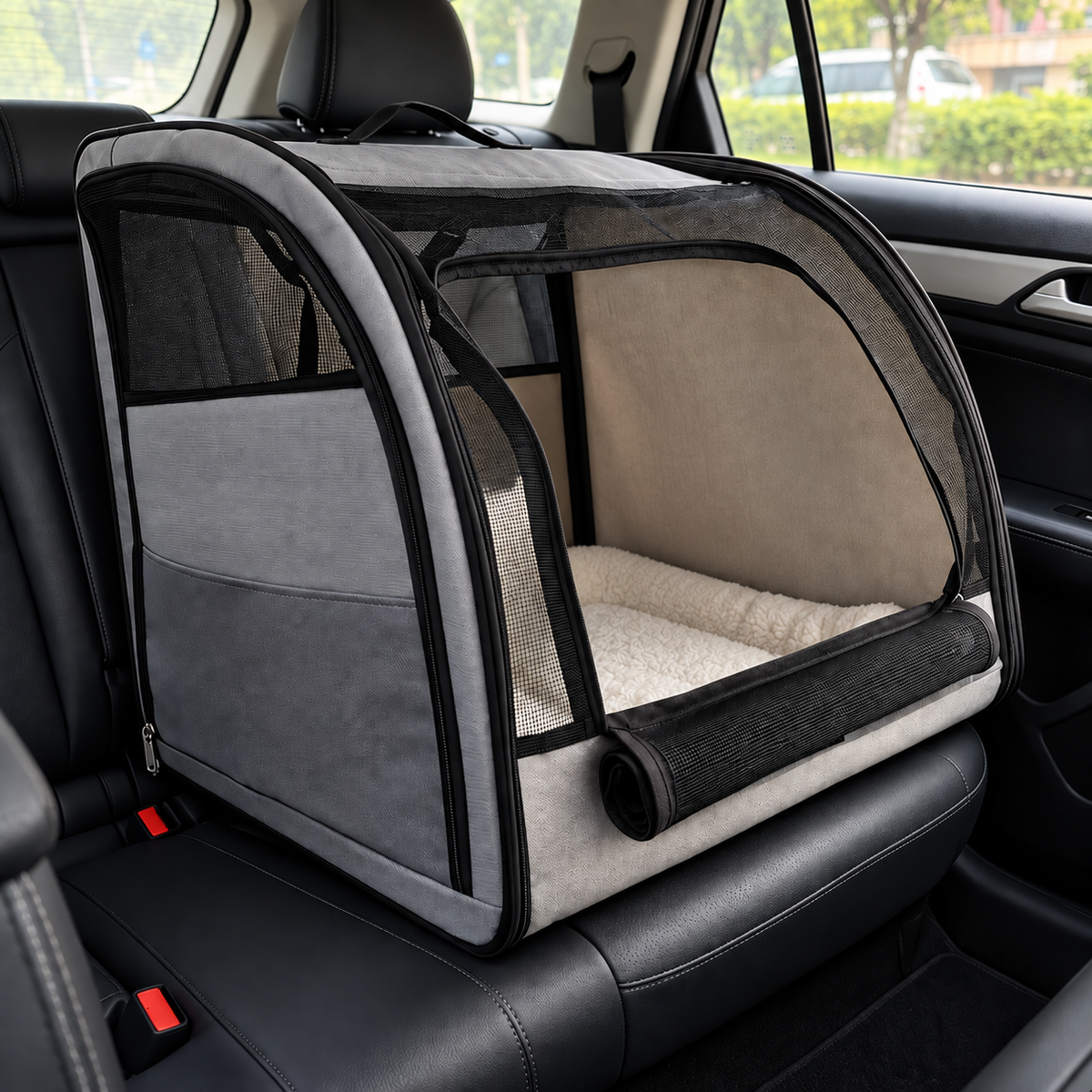 Foldable Dog & Cat Carrier Bag – Soft Travel Crate - TillyPaw