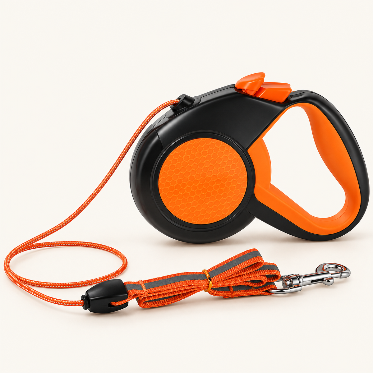 8m Retractable Dog Lead – Reflective Tape, Non-Slip Handle - TillyPaw