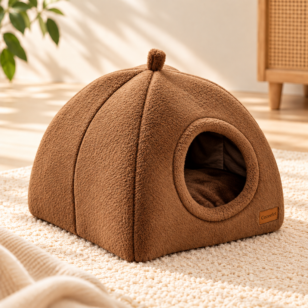 Strawberry Pet Bed – Cosy Nest for Cats & Dogs - TillyPaw