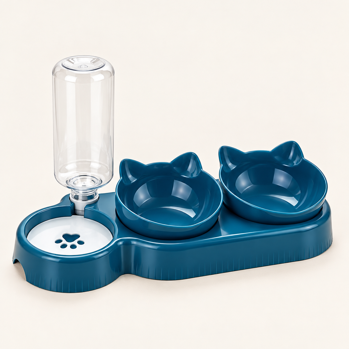 Tilted Cat Bowl Set – Food Bowls & Gravity Water Dispenser - TillyPaw