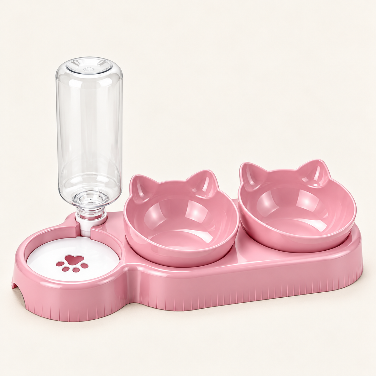 Tilted Cat Bowl Set – Food Bowls & Gravity Water Dispenser - TillyPaw