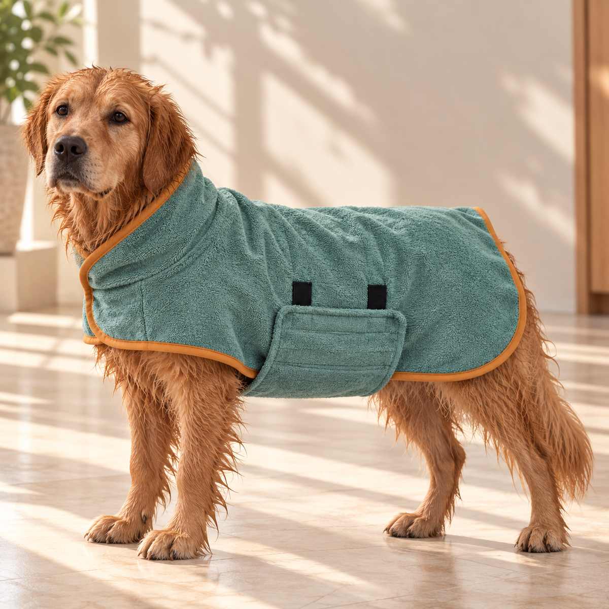 Dog Bath Towel – Quick Drying Nanofibre Bathrobe - TillyPaw