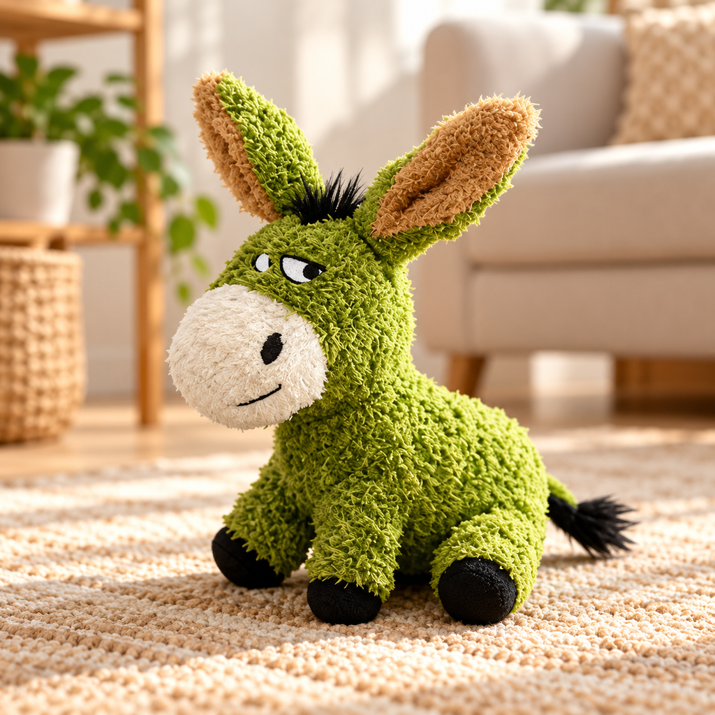 Squeaky Donkey Dog Toy – Soft Plush Companion Toy for Dogs - TillyPaw