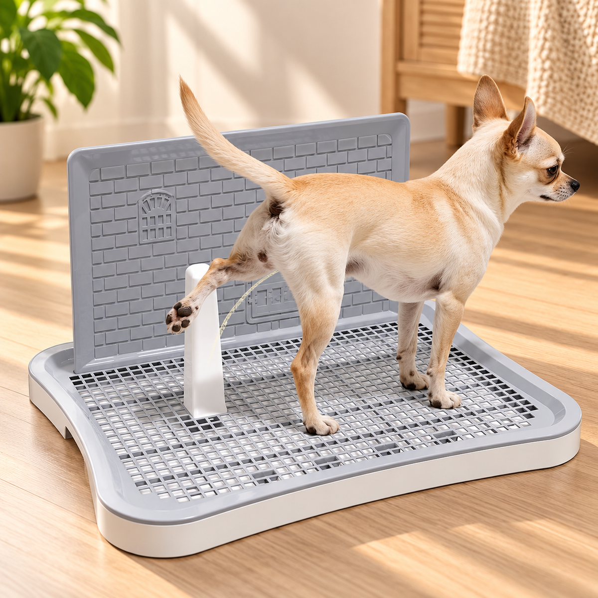 Pee Pad Holder with Splash Wall – Puppy Training Tray - TillyPaw