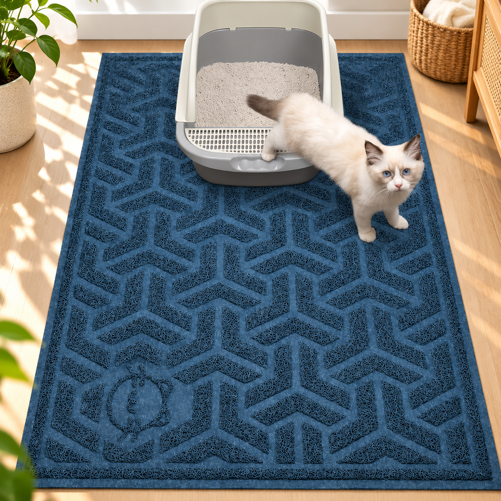 Extra Large Cat Litter Mat – Litter-Trapping - TillyPaw