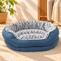 Plush Bolster Dog Bed – Soft Faux Fur Inner - TillyPaw