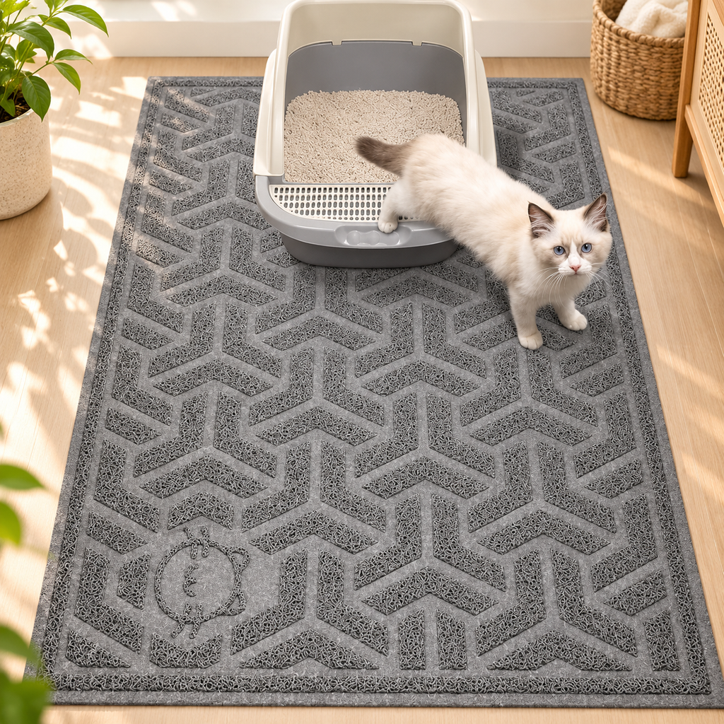 Extra Large Cat Litter Mat – Litter-Trapping - TillyPaw