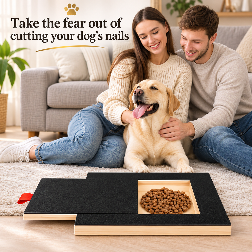 Dog Nail Scratch Board – Wooden Nail File Pad for Dogs - TillyPaw