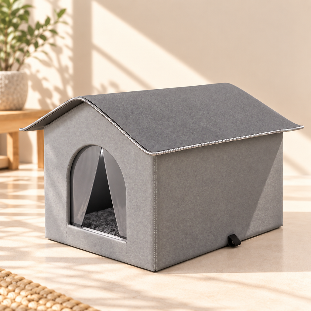 Outdoor Pet Cave – Waterproof Foldable Winter Bed - TillyPaw