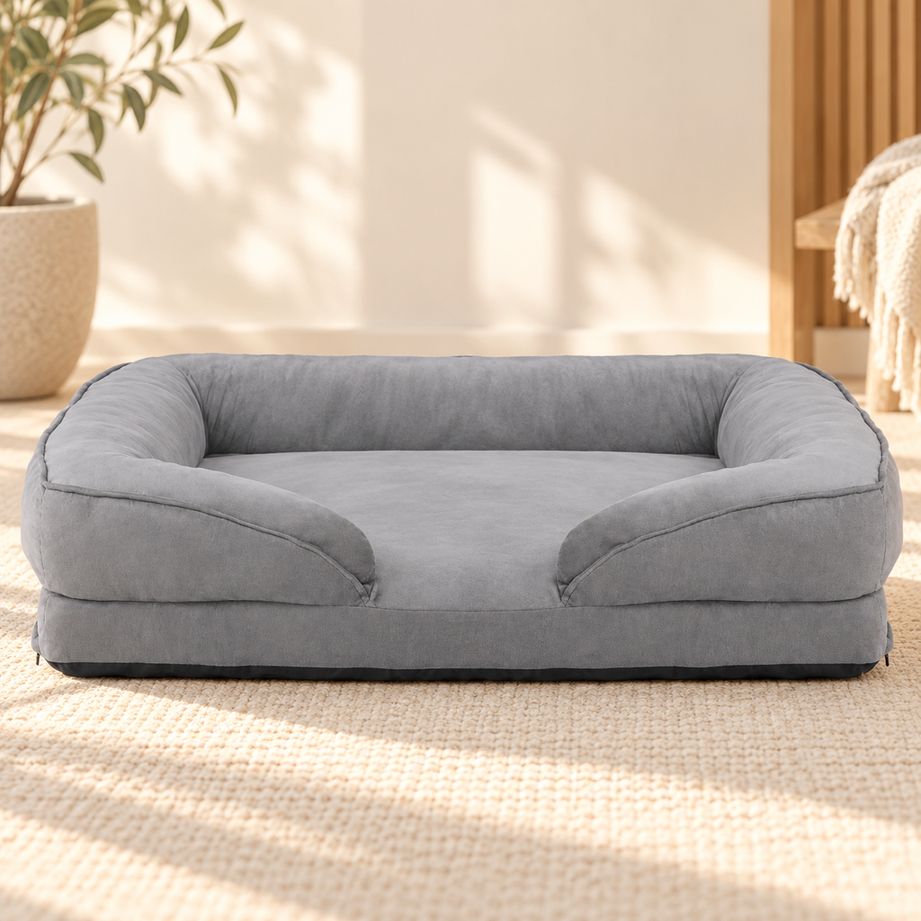Orthopaedic Dog Sofa Bed – Removable Flannel Cover - TillyPaw