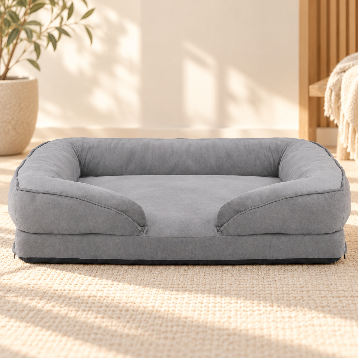 Orthopaedic Dog Sofa Bed – Removable Flannel Cover - TillyPaw