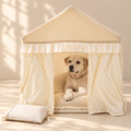 Curtain Pet Tent Bed – Semi-Enclosed Cat & Dog House - TillyPaw