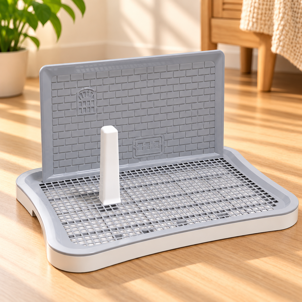 Pee Pad Holder with Splash Wall – Puppy Training Tray - TillyPaw