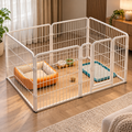 Metal Dog Playpen – 6-Panel Pen with Gate, 120x60x60cm - TillyPaw