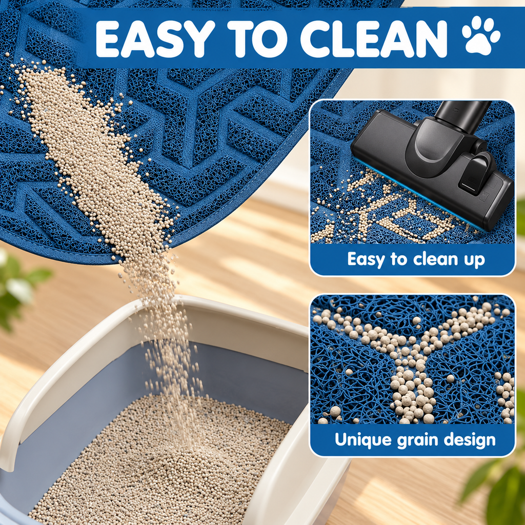 Extra Large Cat Litter Mat – Litter-Trapping - TillyPaw