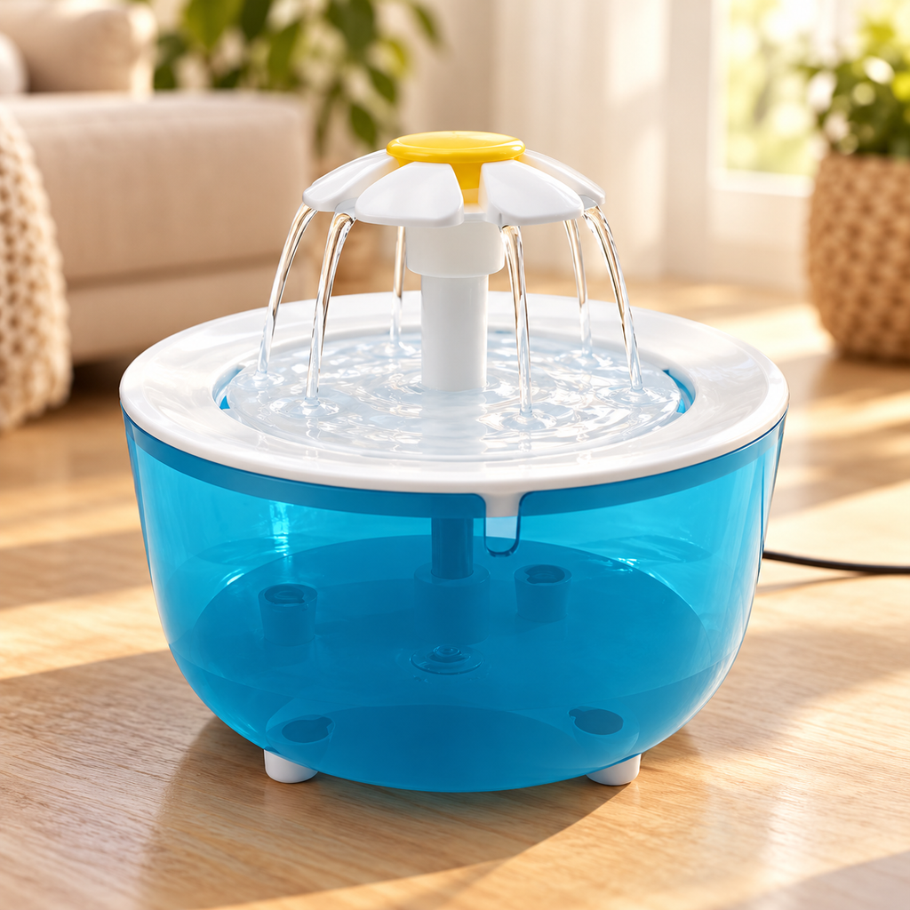 Cat & Dog Water Fountain – USB Flower Drinking Fountain - TillyPaw