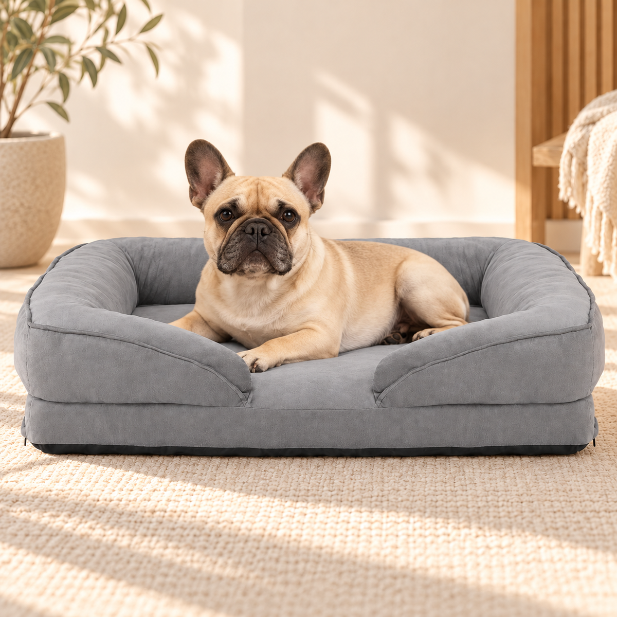 Orthopaedic Dog Sofa Bed – Removable Flannel Cover - TillyPaw