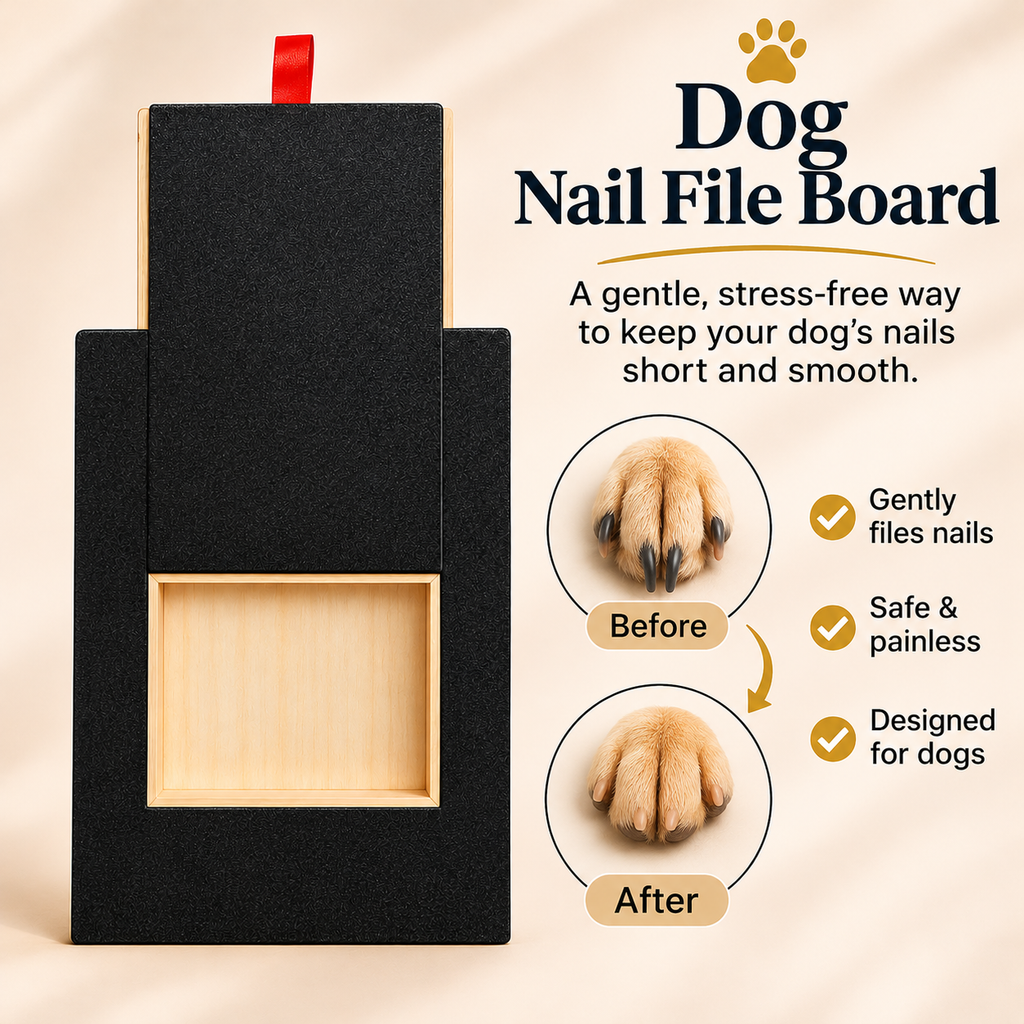 Dog Nail Scratch Board – Wooden Nail File Pad for Dogs - TillyPaw