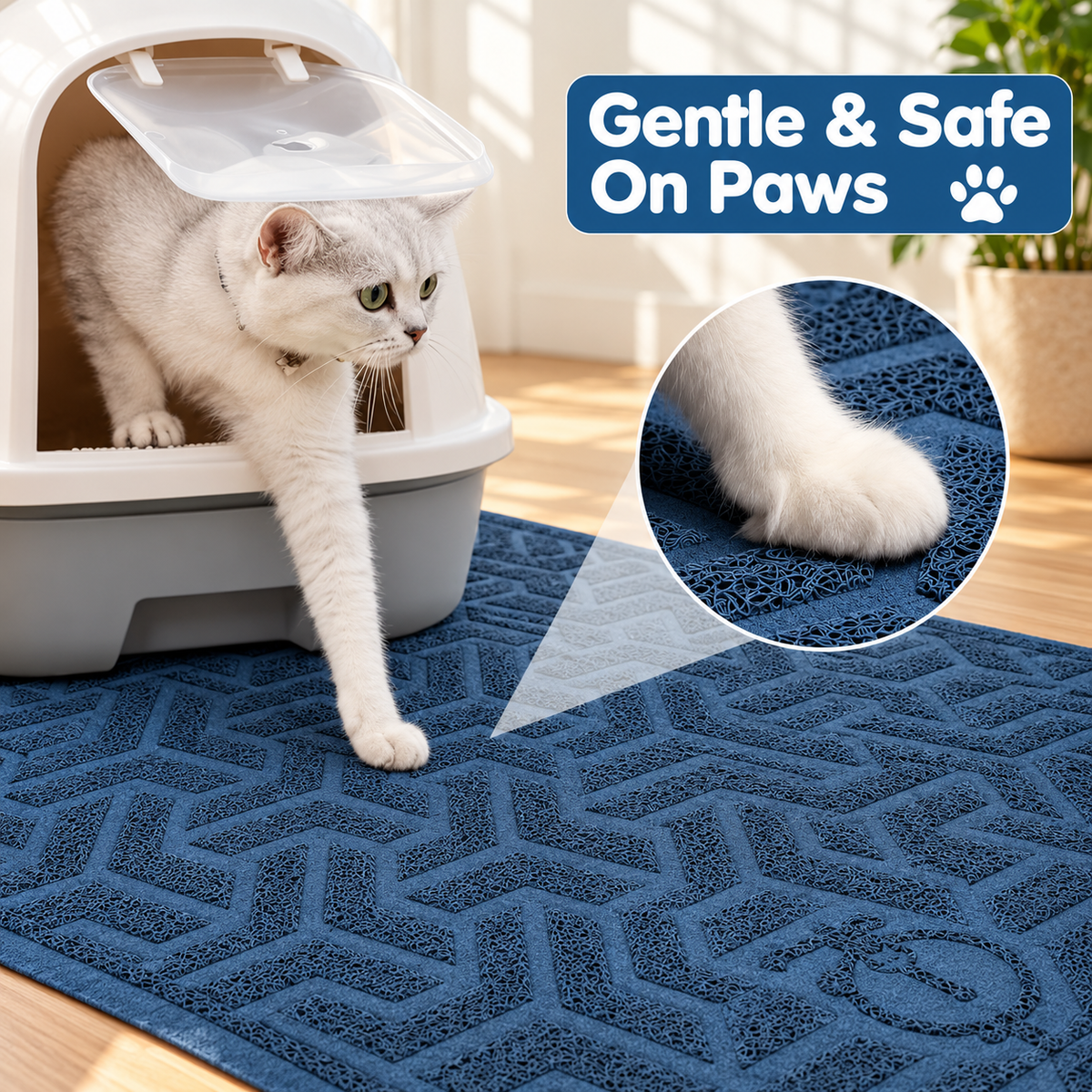Extra Large Cat Litter Mat – Litter-Trapping - TillyPaw