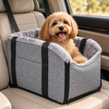 Pet Car Console Bed – Plush Travel Seat & Tote - TillyPaw