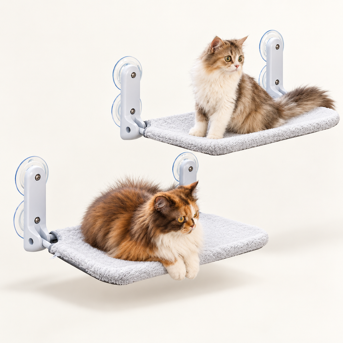 Cat Window Perch – Foldable Reversible Bed, Set of 2 - TillyPaw